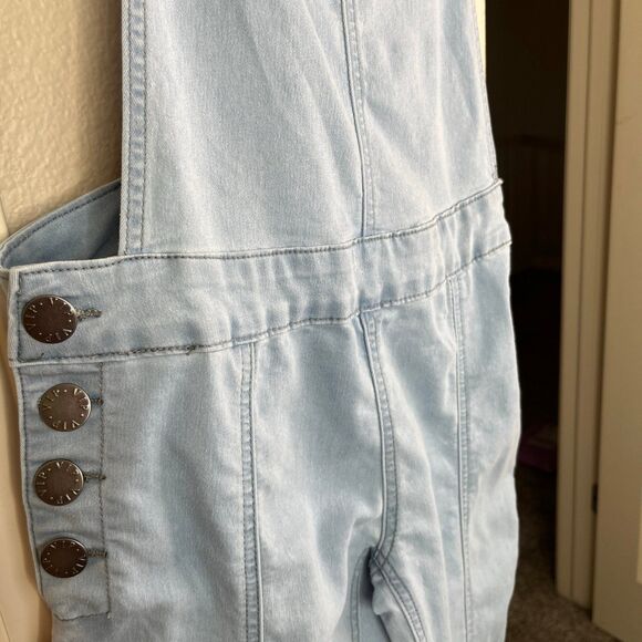Girls Denim Overalls Light Blue Size 9/10 #611 - Picture 7 of 17